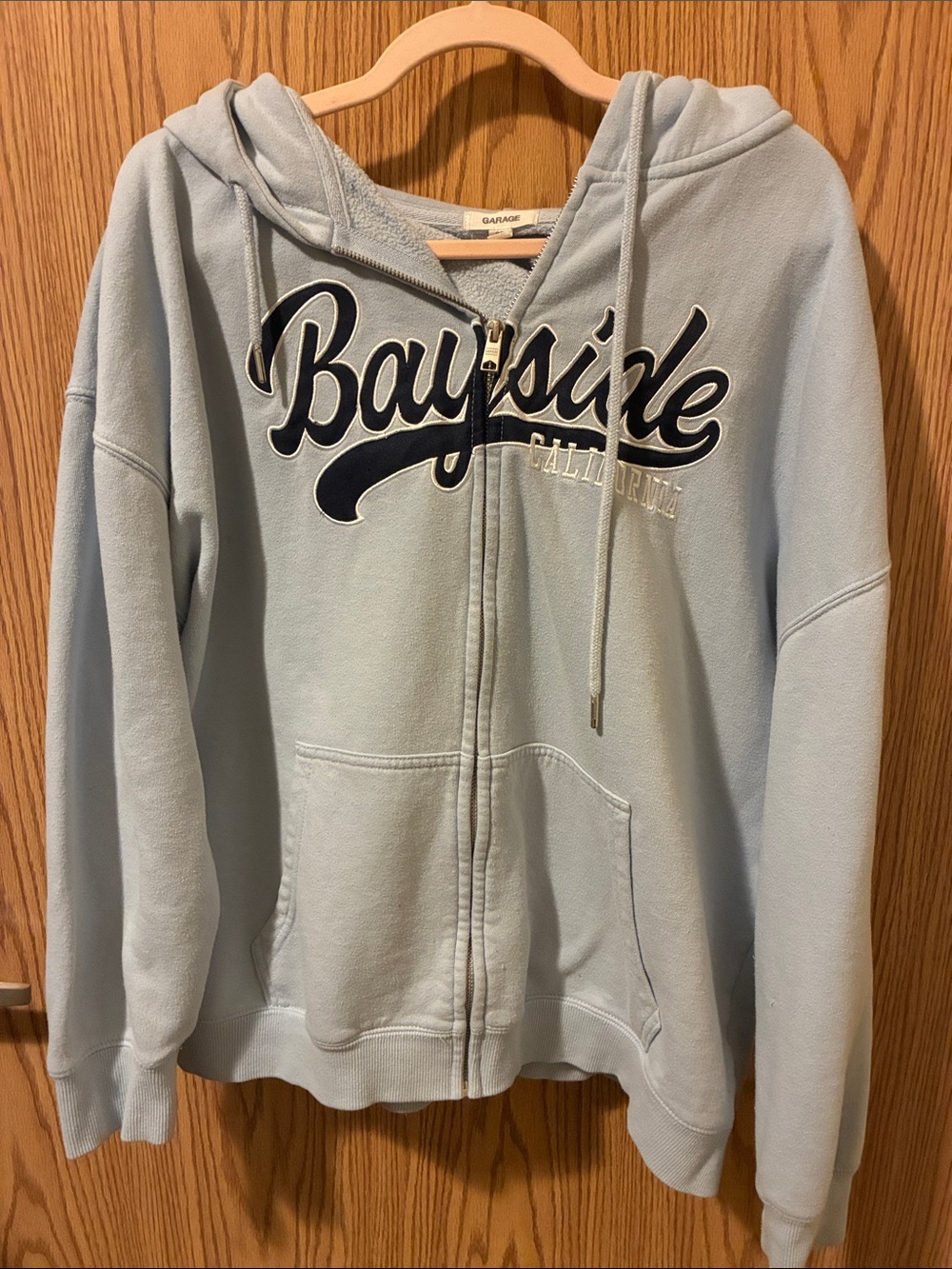 Light Blue Bayside Zip-Up Hoodie